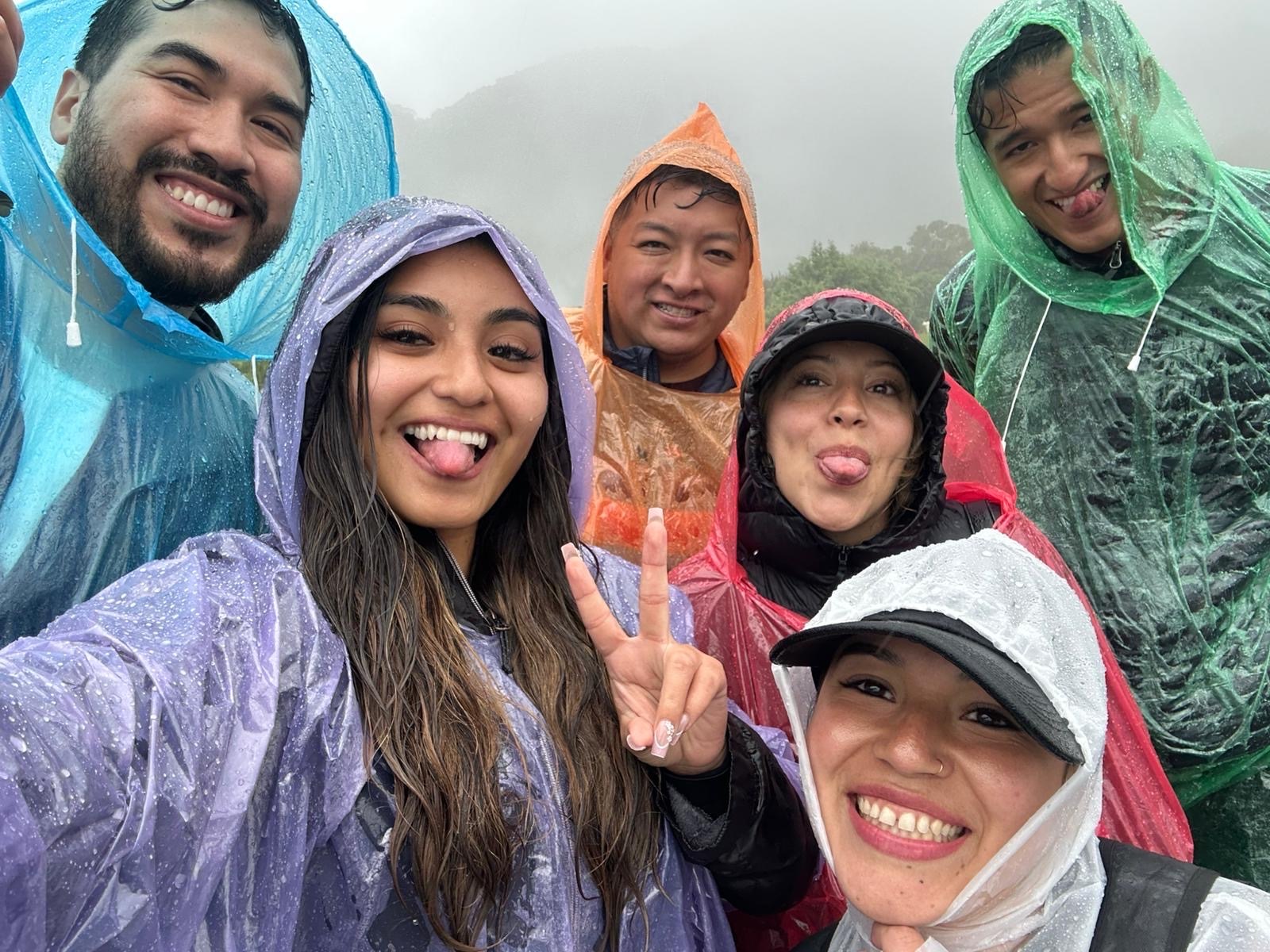Nothing but smiles in the rain